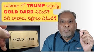 అమెరికా లో TRUMP ఇస్తున్న GOLD CARD ఏమిటీ? దీని లాభాలు నష్టాలు ఏమిటీ?