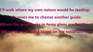 "Often Rebuked, Yet Always Back Returning" by Emily Bronte