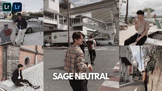 Sage Neutral Aesthetic Lightroom Preset | Free Lightroom Mobile Film Preset | Aesthetic Edit