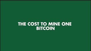 The Economic & Environmental Cost of Bitcoin (2 of 10) - Executive Summary