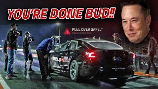 PULL OVER SAFELY!? Tesla Plaid World Record Attempt – Sick Week Day 5