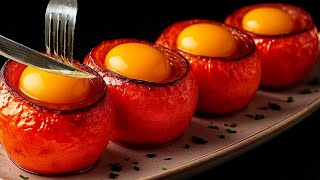 Just put an egg inside a tomato! Few people know this trick! Delicious and inexpensive