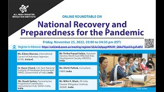 Roundtable on National Recovery and Preparedness to the Pandemic, Friday, November 25, 2022