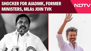 TVK Vijay News | Another Setback For AIADMK, Former Ministers, MLAs Join Vijay's TVK
