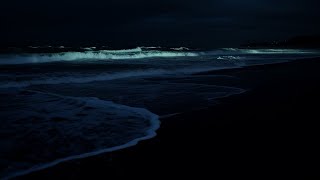 24 Hours Ocean Sounds for Deep Sleeping | Dark Screen White Noise for Relaxation
