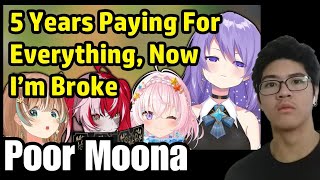 Moona paid for everything herself for 5 years... Poor Moona (REACTION)