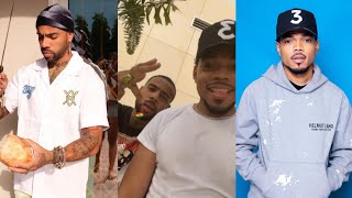 American rapper Chance The Rapper touches down in Ghana & links up with Vic Mensa