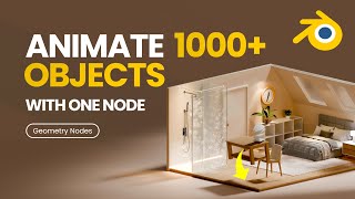Animate 1000+ Objects At Once in Blender | Geometry Nodes