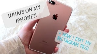 WHATS ON MY IPHONE +HOW I EDIT MY INSTAGRAM PICS!