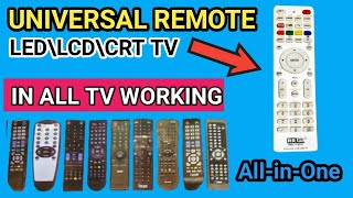 All in one universal remote setup l how to use LED LCD TV universal remote  setting | smart remote