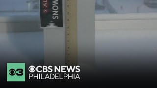 RULER CAM: Tracking snowfall at CBS News Philadelphia