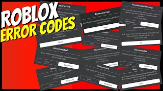 Complete Roblox Error Codes