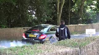 C63 AMG Black Series INSANE BURNOUT and REVS!!!