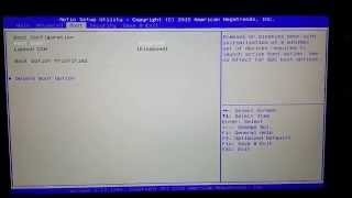 Aptio Setup Utility - Cannot Exit