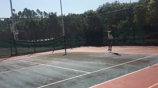 11 March 2018 - Tennis - NTRP 3.0 / ITN 8.0 - Formal singles match - Serve slow motion
