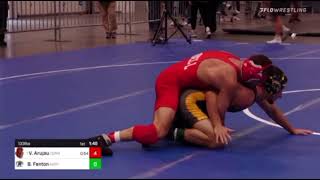 Vito Arujau (Cornell) vs Brendon Fenton (Kent State) 133 lbs Cliff Keen Invitational Round of 16