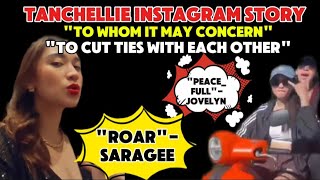 TANCHELLIE INSTAGRAM STORY || PEACE_FULL - JOVS || ROAR-SARAGEE