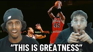 Showing My LeBron Fan Friend Michael Jordan's "Double-Nickel" Game