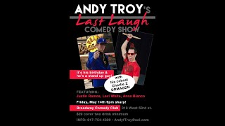 Shameless Promotion of Andy Troy's Live Comedy Show on May 14, 2021