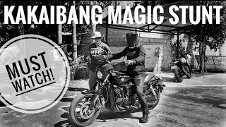 KAKAIBANG MAGIC STUNT BLINDFOLDED HABANG NAGMOMOTOR