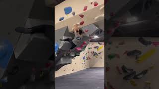 Red tape level bouldering