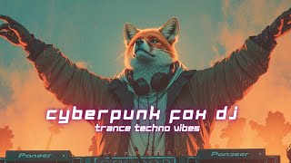 Cyberpunk Fox DJ Set ~ Trance Techno Vibes, Futuristic EDM Live Performance 2025