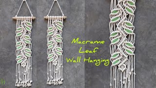Macrame Leaf Wall Hanging Tutorial | Home Decor Ideas
