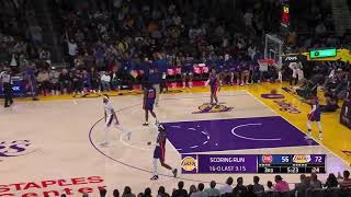 LeBron James Lobs It To Anthony Davis For The Slam. Lakers On a 16-0 Run.