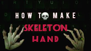 Origami Skeleton Hand Tutorial |By Samrah |#art #myart #practice #artoftheday #arttutorial #creative