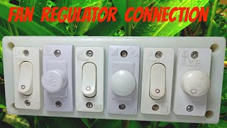 how to fan regulator connection, with, switch, regulator, and, fan speed control