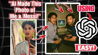 How to Used AI to Fake a Vintage Photo with Messi | chatgpt photo editing