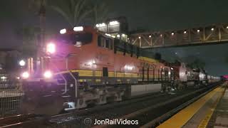 1/22/26 Pre: EB BNSF S train with BNSF 717 departs Fullerton station