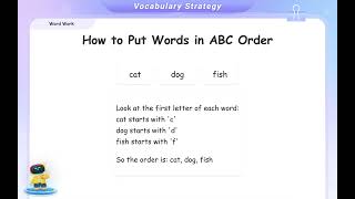 Free Videos to Practice Alphabetical Order in Grade 1