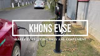 K.H.O.N.S 22kW 3Phase EV Charging Station with Screen and APP Control