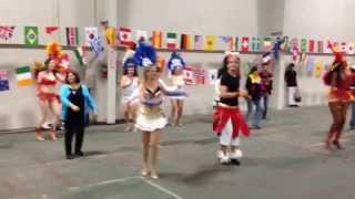 United Dance Academy's samba class at Fiesta Latinoamericana 2013