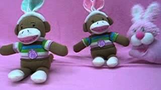 DanDee Animated Easter Sock Monkeys