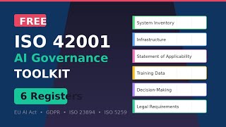 Free ISO 42001 AI Governance Toolkit - Six Excel registers you need for compliance