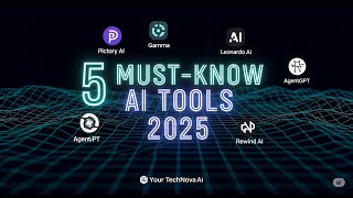 5 Must-Know AI Tools in 2025 That Will Change Your Life! | Pictory, Gamma, AgentGPT & More
