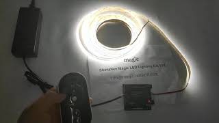 COB dual white CCT 576LED/m warm white+cold white adjustable LED Strip manufacturer