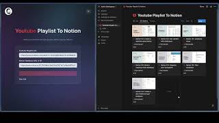 Youtube Playlist to Notion