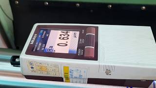 Test độ mịn trục sau khi mài đạt Ra 0.634