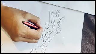 How to draw bombardino Crocodilo |# viral vedio #draw Italian Brinrot |drawing |eshaani art