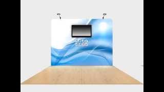 Waveline Flat Tension Fabric Panel Displays