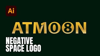 negative space logo design | Adobe Illustrator tutorial