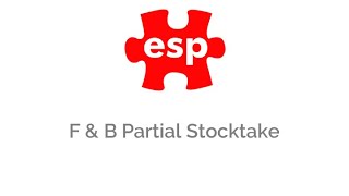 How Do I Guide V6 F&B Partial Stocktake