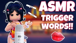roblox ASMR ~ tingly trigger words for sleep + relaxation!! 💤👄