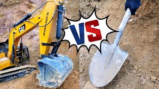 excavator rc and shovel, which one wins? | rc action homemade