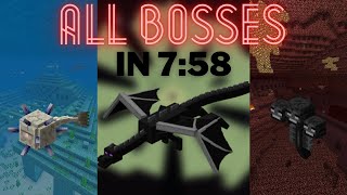 Killing All Bosses in Minecraft in 7 Minutes [WR]