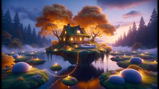 🌙 Floating Dream Island | Sleep Ambience, Gentle Music & Calming Visuals ✨😴