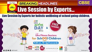 Live Session by Experts for the holistic well being of school-going children. | CBSE NEWS |CIRCULAR